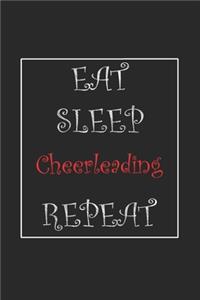 Eat Sleep Cheerleading Repeat Journal Gift