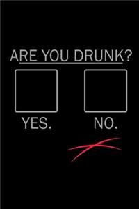 Are you Drunk? Yes. No.