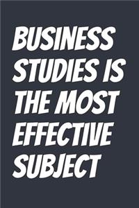 Business Studies Is The Most Effective Subject