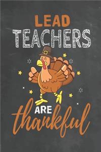 Lead Teachers Are Thankful