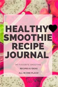 Healthy Smoothie Recipe Journal