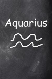 2020 Weekly Planner Aquarius Symbol Zodiac Sign Horoscope Chalkboard 134 Pages