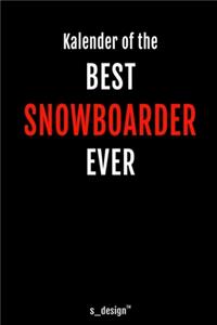 Kalender für Snowboarder