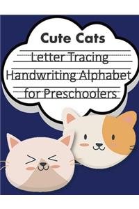 Letter Tracing Book Handwriting Alphabet for Preschoolers Cute Cats