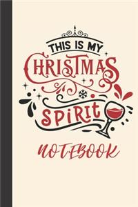 this is my christmas spirit notebook