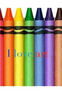I love art crayon creative mega blank coloring book 480 pages 8x10