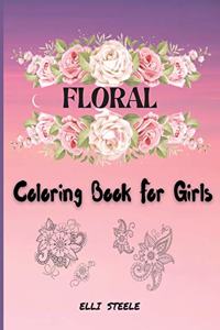 Floral Coloring Book For Girls