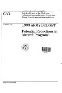 1993 Army Budget: Potential Reductions in Aircraft Programs