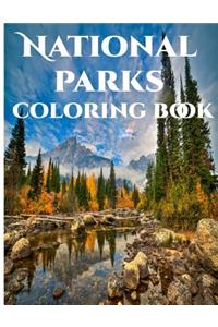 National Parks Coloring Book - National Parks of America, National Parks Coloring Book for Adults