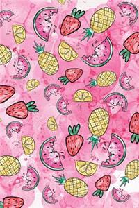 Fruits Watermelon Pineapple Lemon Strawberry