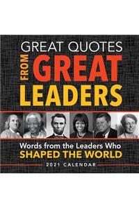 2021 Great Quotes from Great Leaders Boxed Calendar