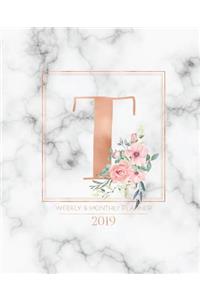 Weekly & Monthly Planner 2019