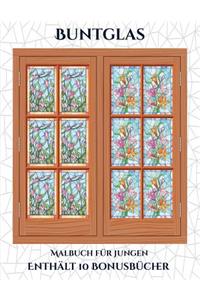 Malbuch für Jungen (Buntglas)