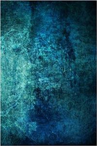 Blue-Green Grunge - Lined Notebook