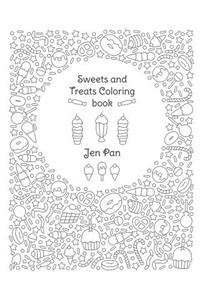 Sweets and Treats Coloring Book