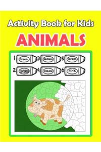 Activity Book For Kids Animals