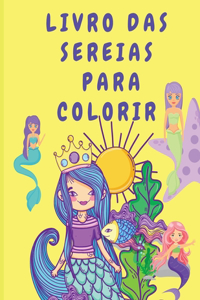 Livro das sereias para colorir