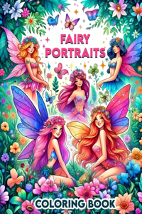 Fairy Portraits Coloring Book