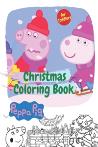 Christmas Peppa pig Coloring Book for Toddlers