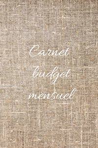 Carnet budget mensuel