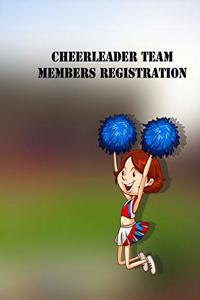 cheerleader team members registration book