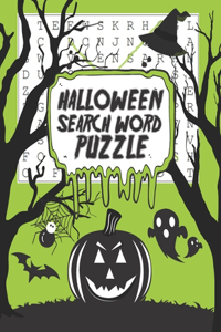 Halloween Search Word Puzzle