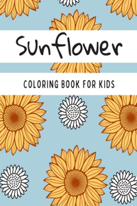 Sunflower Coloring Book For Kids