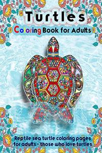 Turtles Coloring Book for Adults