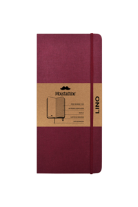 Moustachine Classic Linen Large Burgundy Squared Hardcover