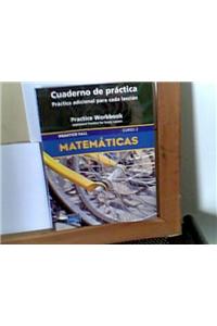 Prentice Hall Middle Grades Math Course 2 Spanish Practice Workbook 2004