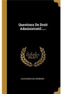 Questions De Droit Administratif......