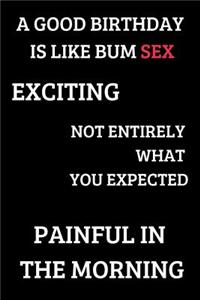 A Good Birthday Is Like Bum Sex