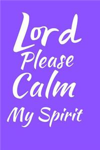 Lord Please Calm My Spirit