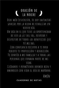 Cuaderno De Notas con Oración De La Noche