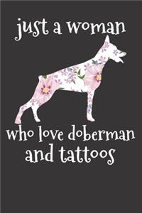 Doberman Dog Tattoo Arts Notebook Journal
