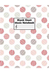 Blank Sheet Music Notebook