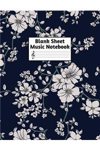 Blank Sheet Music Notebook