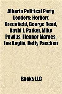 Alberta Political Party Leaders