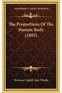 Proportions Of The Human Body (1892)