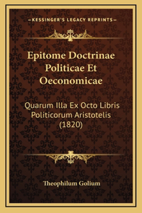 Epitome Doctrinae Politicae Et Oeconomicae