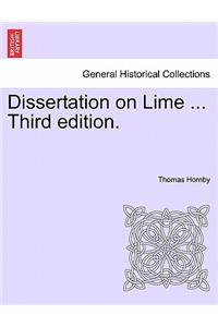 Dissertation on Lime ... Third Edition.