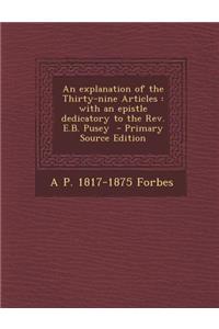 An Explanation of the Thirty-Nine Articles