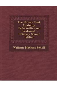 The Human Foot, Anatomy, Deformities and Treatment