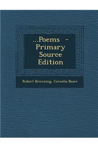 ...Poems - Primary Source Edition