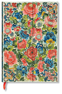 Paperblanks Pear Garden Peking Opera Embroidery Hardcover Ultra Lined Wrap Closure 144 Pg 120 GSM