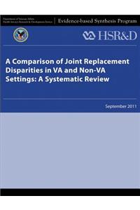 Comparison of Joint Replacement Disparities in VA and Non-VA Settings