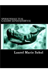 Sperm Whale Teal Gallery Lined Journal