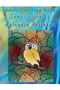 Adult Coloring Book Compilation of Splendid Patterns