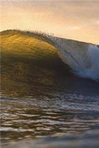 Big Ocean Waves at Sunset Journal
