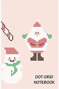 Dot Grid Notebook- Merry Christmas: 120 Dot Grid Pages, 5.5 X 8.5 Inches